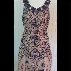 Anthropologie Free People dress purple print sz 6